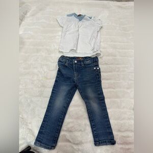 7 for all mankind kids outfit 2T